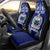 Personalised Samoa Coat Of Arms Car Seat Cover With Polynesian Pattern Version