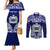 Personalised Samoa Coat Of Arms Couples Matching Mermaid Dress and Long Sleeve Button Shirt With Polynesian Pattern Version