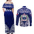 Personalised Samoa Coat Of Arms Couples Matching Off Shoulder Maxi Dress and Long Sleeve Button Shirt With Polynesian Pattern Version