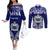 Personalised Samoa Coat Of Arms Couples Matching Off The Shoulder Long Sleeve Dress and Long Sleeve Button Shirt With Polynesian Pattern Version