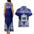 Personalised Samoa Coat Of Arms Couples Matching Tank Maxi Dress and Hawaiian Shirt With Polynesian Pattern Version