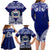 Personalised Samoa Coat Of Arms Family Matching Long Sleeve Bodycon Dress and Hawaiian Shirt With Polynesian Pattern Version