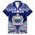 Personalised Samoa Coat Of Arms Family Matching Off Shoulder Short Dress and Hawaiian Shirt With Polynesian Pattern Version