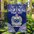 Personalised Samoa Coat Of Arms Garden Flag With Polynesian Pattern Version