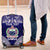 Personalised Samoa Coat Of Arms Luggage Cover With Polynesian Pattern Version