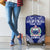 Personalised Samoa Coat Of Arms Luggage Cover With Polynesian Pattern Version