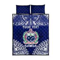 Personalised Samoa Coat Of Arms Quilt Bed Set With Polynesian Pattern Version LT9 - Polynesian Pride