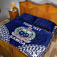 Personalised Samoa Coat Of Arms Quilt Bed Set With Polynesian Pattern Version LT9 - Polynesian Pride