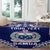 Personalised Samoa Coat Of Arms Round Carpet With Polynesian Pattern Version