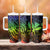 Polynesian Tribal Plumeria Tumbler With Handle with Hawaii Kanaka Maoli Reggae Version