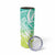 Polynesian Tribal Plumeria Skinny Tumbler with Hawaii Kanaka Maoli Green Gradient Version