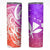 Polynesian Tribal Plumeria Skinny Tumbler with Hawaii Kanaka Maoli Purple Gradient Version