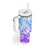 Polynesian Tribal Plumeria Tumbler With Handle with Hawaii Kanaka Maoli Blue Gradient Version