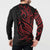 Tahitian Coat Of Arm and Tiare Flower Button Sweatshirt Polynesian Tribal Tattoo