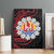 Tahitian Coat Of Arm and Tiare Flower Canvas Wall Art Polynesian Tribal Tattoo