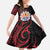 Tahitian Coat Of Arm and Tiare Flower Family Matching Summer Maxi Dress and Hawaiian Shirt Polynesian Tribal Tattoo