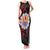 Tahitian Coat Of Arm and Tiare Flower Family Matching Tank Maxi Dress and Hawaiian Shirt Polynesian Tribal Tattoo