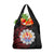 Tahitian Coat Of Arm and Tiare Flower Grocery Bag Polynesian Tribal Tattoo