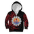 Tahitian Coat Of Arm and Tiare Flower Kid Hoodie Polynesian Tribal Tattoo