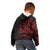 Tahitian Coat Of Arm and Tiare Flower Kid Hoodie Polynesian Tribal Tattoo