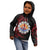 Tahitian Coat Of Arm and Tiare Flower Kid Hoodie Polynesian Tribal Tattoo