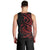 Tahitian Coat Of Arm and Tiare Flower Men Tank Top Polynesian Tribal Tattoo