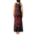 Tahitian Coat Of Arm and Tiare Flower Tank Maxi Dress Polynesian Tribal Tattoo