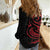 Tahitian Coat Of Arm and Tiare Flower Women Casual Shirt Polynesian Tribal Tattoo