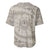 Tahitian Tiare Flower Baseball Jersey Beige Polynesian Pattern