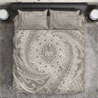 Tahitian Tiare Flower Bedding Set Beige Polynesian Pattern LT9 Beige - Polynesian Pride
