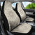 Tahitian Tiare Flower Car Seat Cover Beige Polynesian Pattern