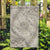 Tahitian Tiare Flower Garden Flag Beige Polynesian Pattern