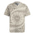 Tahitian Tiare Flower Rugby Jersey Beige Polynesian Pattern