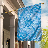 Tahitian Tiare Flower Garden Flag Blue Polynesian Pattern LT9 House Flag Blue - Polynesian Pride