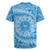 Tahitian Tiare Flower Rugby Jersey Blue Polynesian Pattern