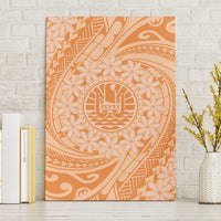 Tahitian Tiare Flower Canvas Wall Art Gold Polynesian Pattern LT9 Without Frame Gold - Polynesian Pride