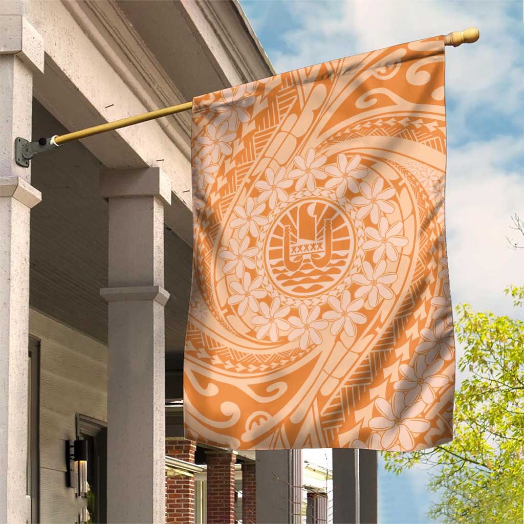 Tahitian Tiare Flower Garden Flag Gold Polynesian Pattern LT9 House Flag Gold - Polynesian Pride