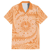 Tahitian Tiare Flower Hawaiian Shirt Gold Polynesian Pattern LT9 Gold - Polynesian Pride