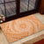 Tahitian Tiare Flower Rubber Doormat Gold Polynesian Pattern