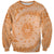 Tahitian Tiare Flower Sweatshirt Gold Polynesian Pattern