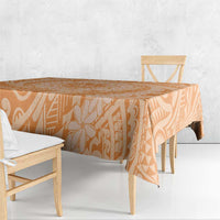Tahitian Tiare Flower Tablecloth Gold Polynesian Pattern LT9 - Polynesian Pride