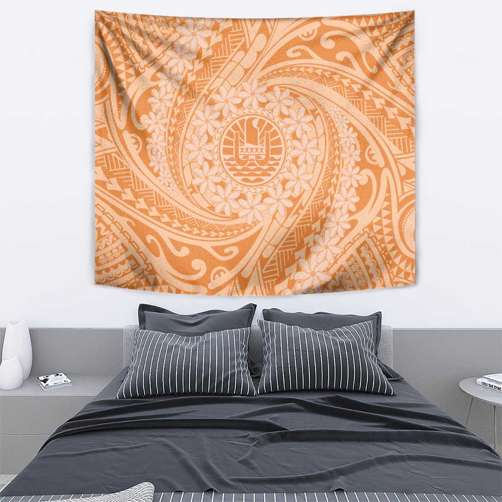 Tahitian Tiare Flower Tapestry Gold Polynesian Pattern LT9 - Polynesian Pride