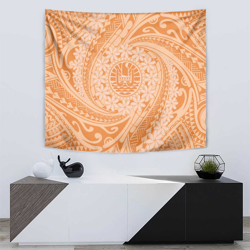Tahitian Tiare Flower Tapestry Gold Polynesian Pattern LT9 - Polynesian Pride