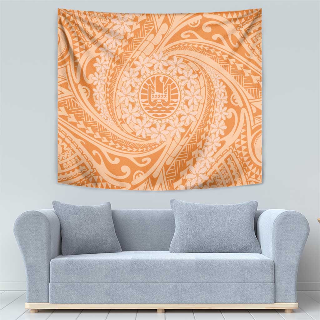 Tahitian Tiare Flower Tapestry Gold Polynesian Pattern LT9 - Polynesian Pride