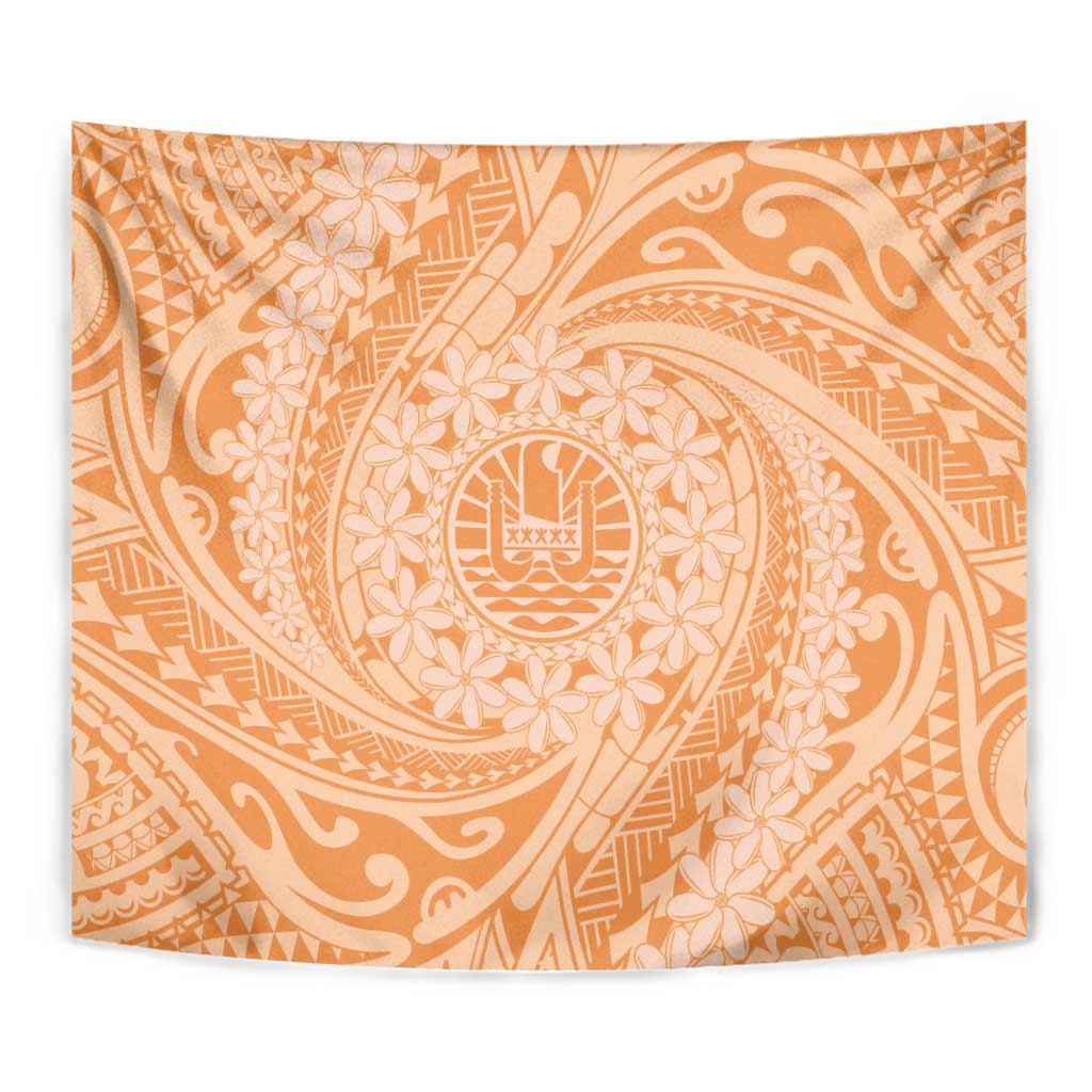 Tahitian Tiare Flower Tapestry Gold Polynesian Pattern LT9 - Polynesian Pride
