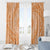 Tahitian Tiare Flower Window Curtain Gold Polynesian Pattern