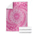 Tahitian Tiare Flower Blanket Pink Polynesian Pattern