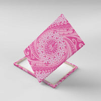 Tahitian Tiare Flower Canvas Wall Art Pink Polynesian Pattern LT9 With Frame Pink - Polynesian Pride