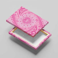 Tahitian Tiare Flower Canvas Wall Art Pink Polynesian Pattern LT9 - Polynesian Pride