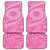 Tahitian Tiare Flower Car Mats Pink Polynesian Pattern